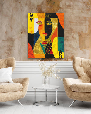 Queen's Spade Fragments - Luxury Wall Art