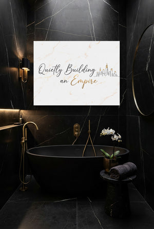 Quiet Empire Building โ quiet empire building p small bathroom interior 1land flush print