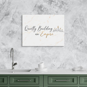 Quiet Empire Building โ quiet empire building sq kitchen granite purple 1land flush print