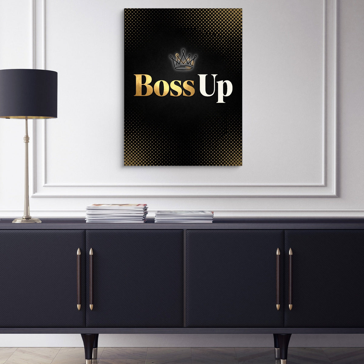 Quote Boss Up - Luxury Wall Art