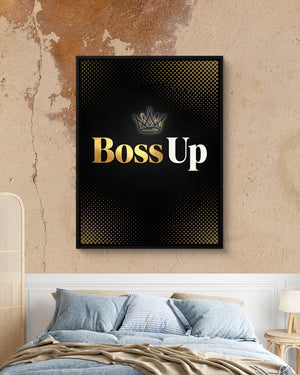 Quote Boss Up โ quote boss up psd mocha bedroom 1port framed black