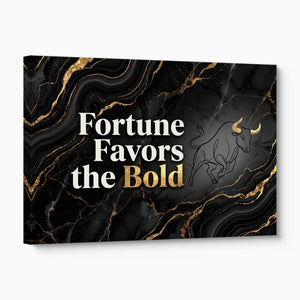 Quote Fortune Favors The Bold โ quote fortune favors the bold angled flush print