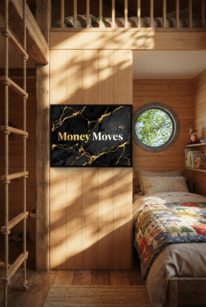 Quote Money Moves โ quote money moves p bedroom with loft area 1land framed black