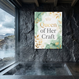 Quote Queen Of Her Craft V2 โ quote queen of her craft v2 sq sauna dark 1port flush print