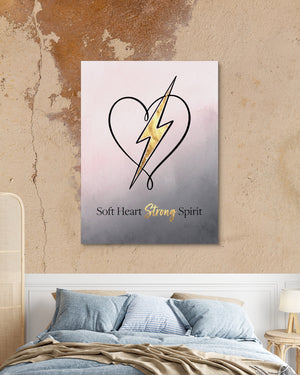 Quote Soft Heart Strong Spirit โ quote soft heart strong spirit psd mocha bedroom 1port flush print