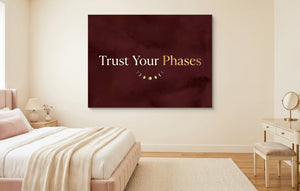 Quote Trust Your Phases — quote trust your phases pastel feminine bedroom 1land flush print