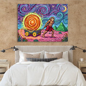 Ra Bringing Light โ ra bringing light sq clay paper bedroom 1land flush print