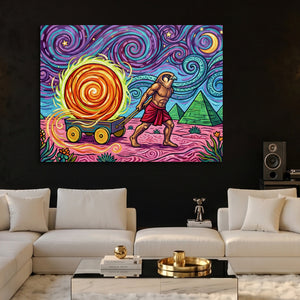 Ra Bringing Light โ ra bringing light sq hype beast land v2 2 1land flush print