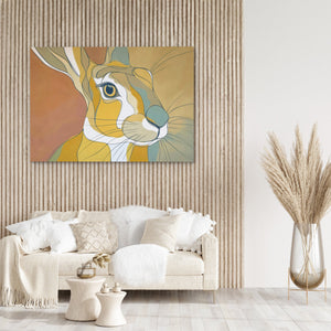 Rabbits Copper Dawn - Luxury Wall Art