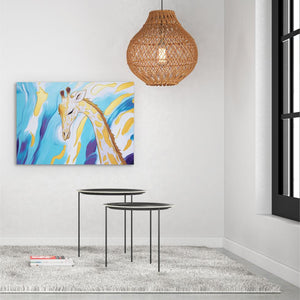 Radiant Tranquility Giraffe - Luxury Wall Art