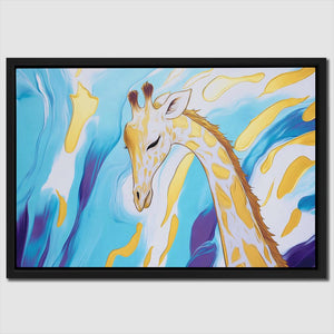 Radiant Tranquility Giraffe - Luxury Wall Art
