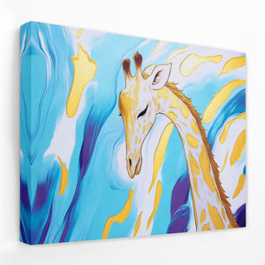 Radiant Tranquility Giraffe - Luxury Wall Art