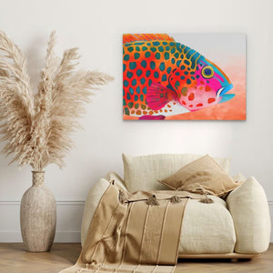 Rainbow Trout - Colorful Wall Art for Living Room
