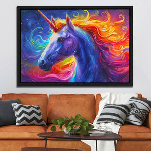 Rainbow Unicorn Magic - Colorful Wall Art for Kids Room