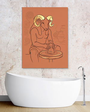 Ram Golden Potter โ ram golden potter psd granite bathroom 1port flush print