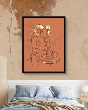 Ram Golden Potter โ ram golden potter psd mocha bedroom 1port framed black