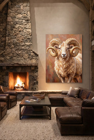 Ram Of The Badlands โ ram of the badlands p living room interior space 1port flush print