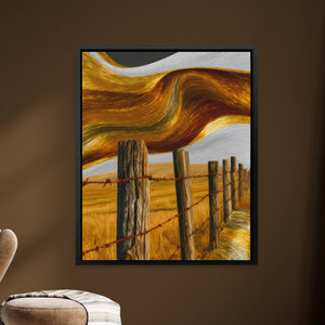 Ranch Fence Golden — Ranch Fence Golden brown room Zoom 309