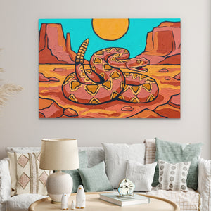 Rattlesnake Desert Noon โ Rattlesnake Desert Noon Clock Bed land 17