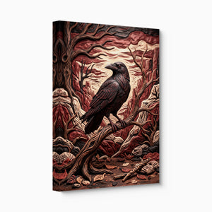 Raven Crimson Canyon - Luxury Wall Art