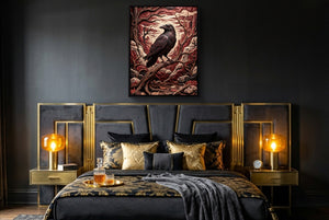 Raven Crimson Canyon - Luxury Wall Art