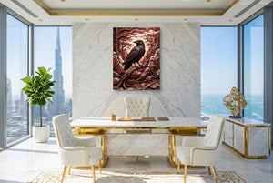 Raven Crimson Canyon - Luxury Wall Art