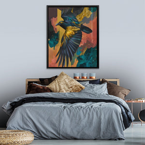 Raven Storm Flight - Luxury Wall Art