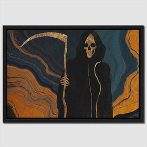Reaper's Golden Harvest - Luxury Wall Art