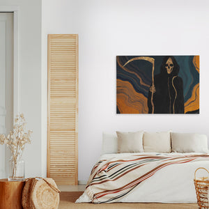 Reaper's Golden Harvest - Luxury Wall Art