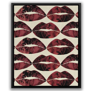 Red Kisses in the Air - Modern Red Canvas Wall Art