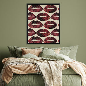 Red Kisses in the Air - Red Wall Art