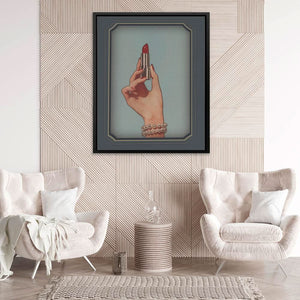 Red Lipstick - Framed Art Print
