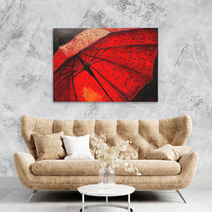 Red Umbrella - Luxury Wall Art