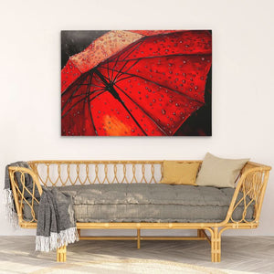 Red Umbrella - Luxury Wall Art