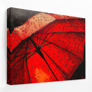Red Umbrella - Luxury Wall Art