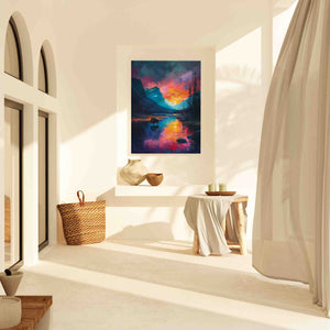 Refined Reflection - Wall Art in Black Frame