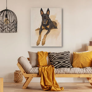 Regal Doberman Portrait - Luxury Wall Art