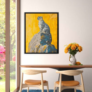 Regal Heights - Gold Big Cat Canvas Print