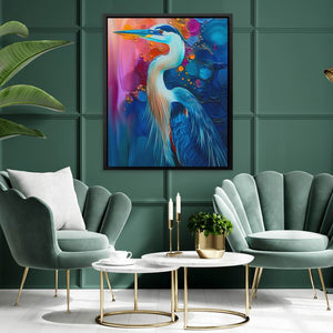 Regal Resplendence - Blue Canvas Wall Art