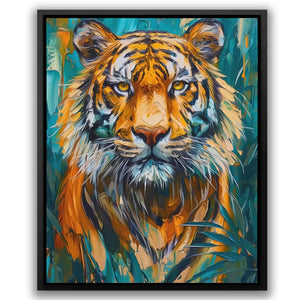 Regal Spirit - Orange Big Cat Canvas Print