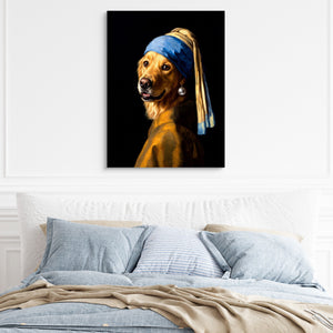 Retriever With Pearl โ retriever with pearl sq light blue bed 1port flush print