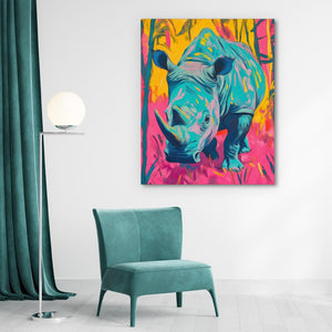 Rhino Glow - Luxury Wall Art