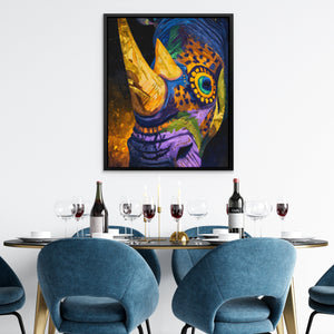 Rhino Sacred Geometry - Luxury Wall Art