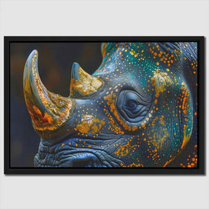 Rhino’s Glory - Animals Art for Living Room