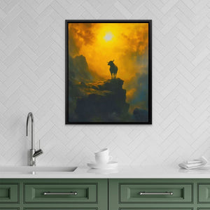 Rise of the Bull - Black Wall Art for Living Room