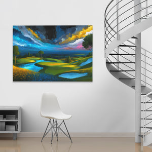River's Storm Promise - Luxury Wall Art