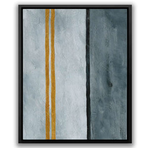 Road Abstract - Gray Blue Canvas Print
