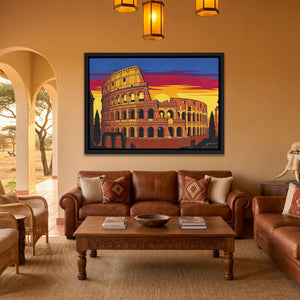Rome's Colosseum Ablaze — Rome's Colosseum Ablaze Safari House Land 244