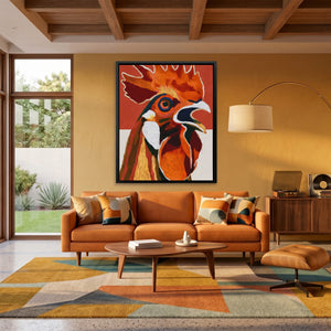 Rooster Crowing Line — Rooster Crowing Line Orange Room Port 143