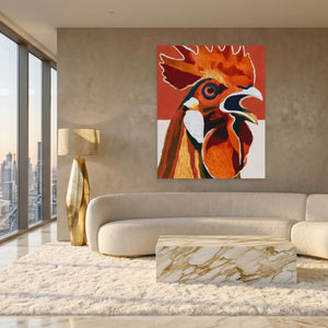 Rooster Crowing Line — Rooster Crowing Line White Gold Lux Port 287